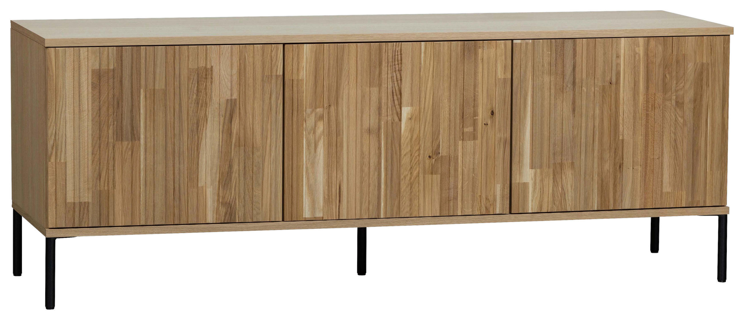 LOWBOARD  in 150/56/44 cm  - Eichefarben/Hellgrau, Design, Holz/Holzwerkstoff (150/56/44cm) - Ambia Home