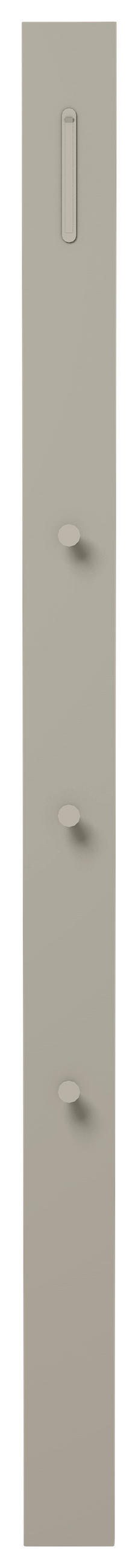 Thumbnail - Moderano Garderobenpaneel Gardasee, Taupe, Metall, Holzwerkstoff, 10x165x3 cm, Aufhängemöglichkeit, Garderobe, Garderobe...