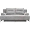 BOXSPRINGSOFA Mikrofaser Hellgrau  - Hellgrau/Schwarz, MODERN, Textil/Metall (201/100/105cm) - MID.YOU