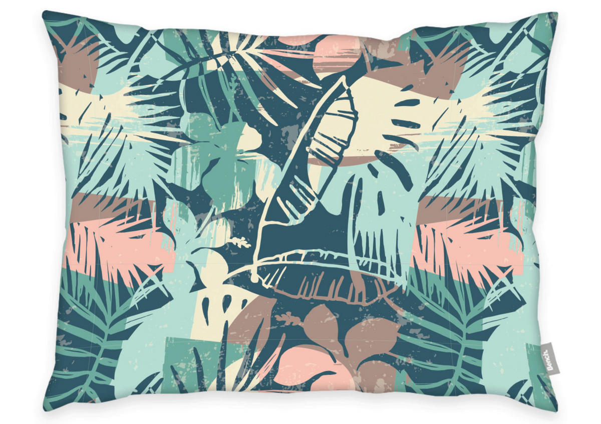WENDEBETTWÄSCHE 155/220 cm  - Petrol/Weiß, Basics, Textil (155/220cm) - Bench