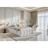POLSTERBETT Bettkasten, Lattenrost 180/200 cm  in Perlmutt  - Perlmutt, MODERN, Holz/Textil (180/200cm) - Livetastic