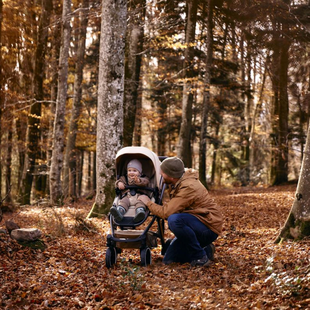 KOMBIKINDERWAGEN Salsa 5 Air  - Beige, Basics, Textil/Metall (63/118/95.5cm) - ABC Design