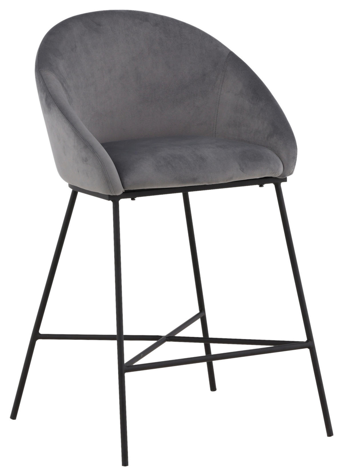 BARPALL i svart, mörkgrå  - mörkgrå/svart, Design, metall/textil (58,5/97/57cm) - Livetastic