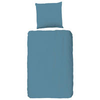 BETTWÄSCHE Uni Adria Blue Renforcé 135/200 cm  - Türkis, Basics, Textil (135/200cm)