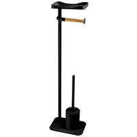 WC SADA - černá, Basics, kov/plast (15/77,5/21cm) - Sadena