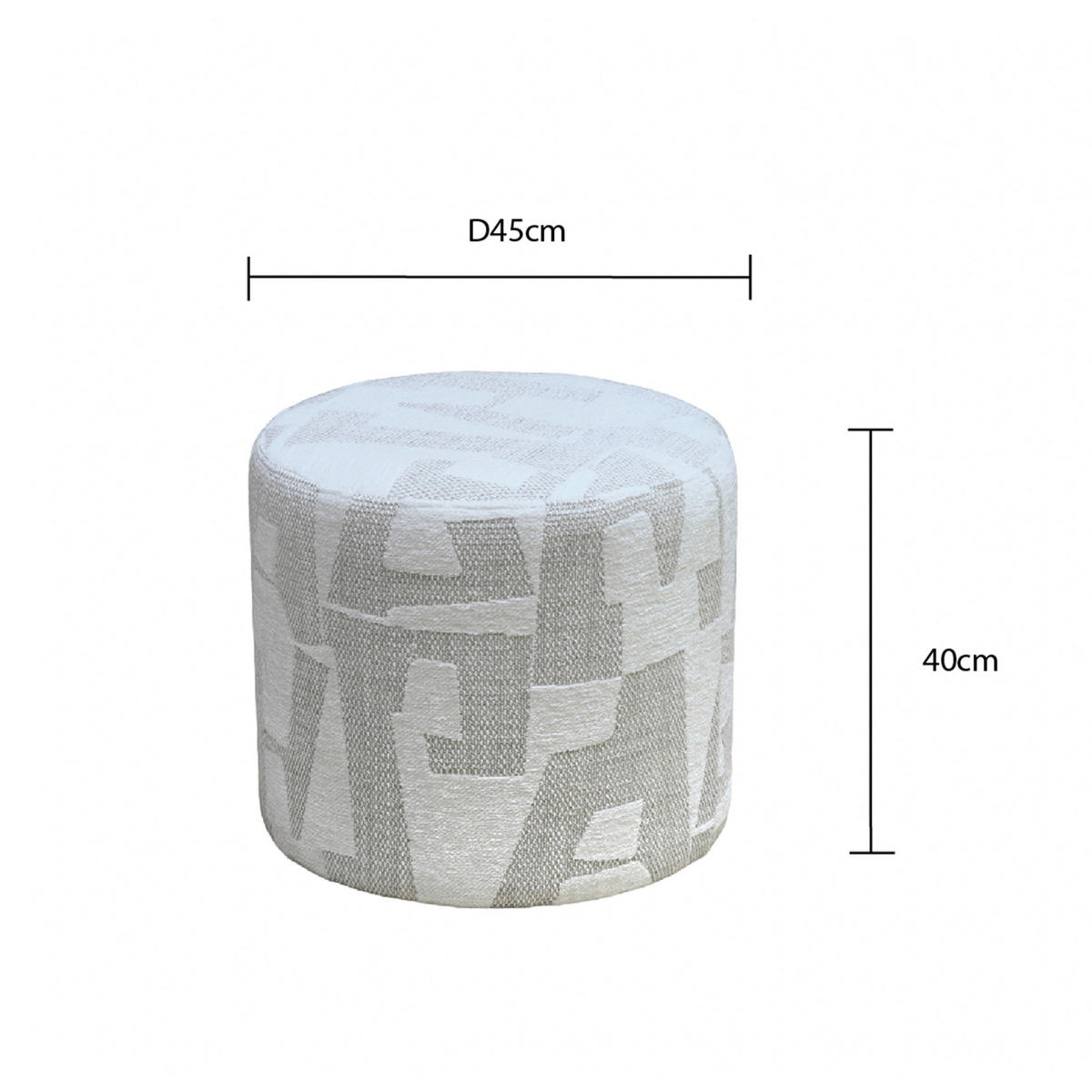 ÜLŐKE - fehér, Lifestyle, faalapú anyag/textil (45/40/45cm) - Xora