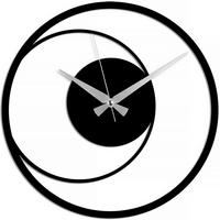 WANDUHR Schwarz 49/49/0,15 cm  - Schwarz, LIFESTYLE, Metall (49/49/0,15cm)