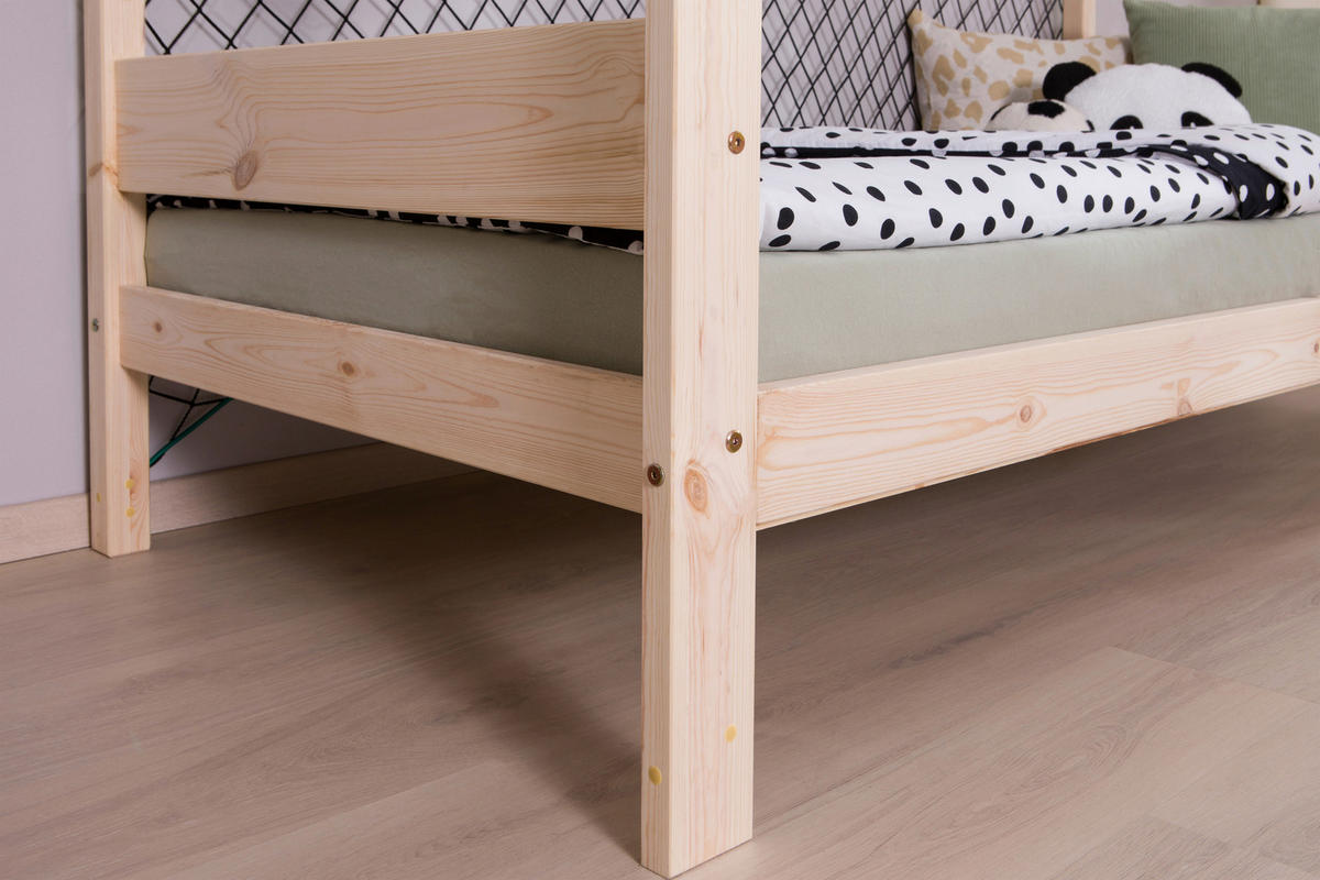 BODENBETT 90/200 cm Naturfarben  - Naturfarben, Modern, Holz (90/200cm) - MID.YOU