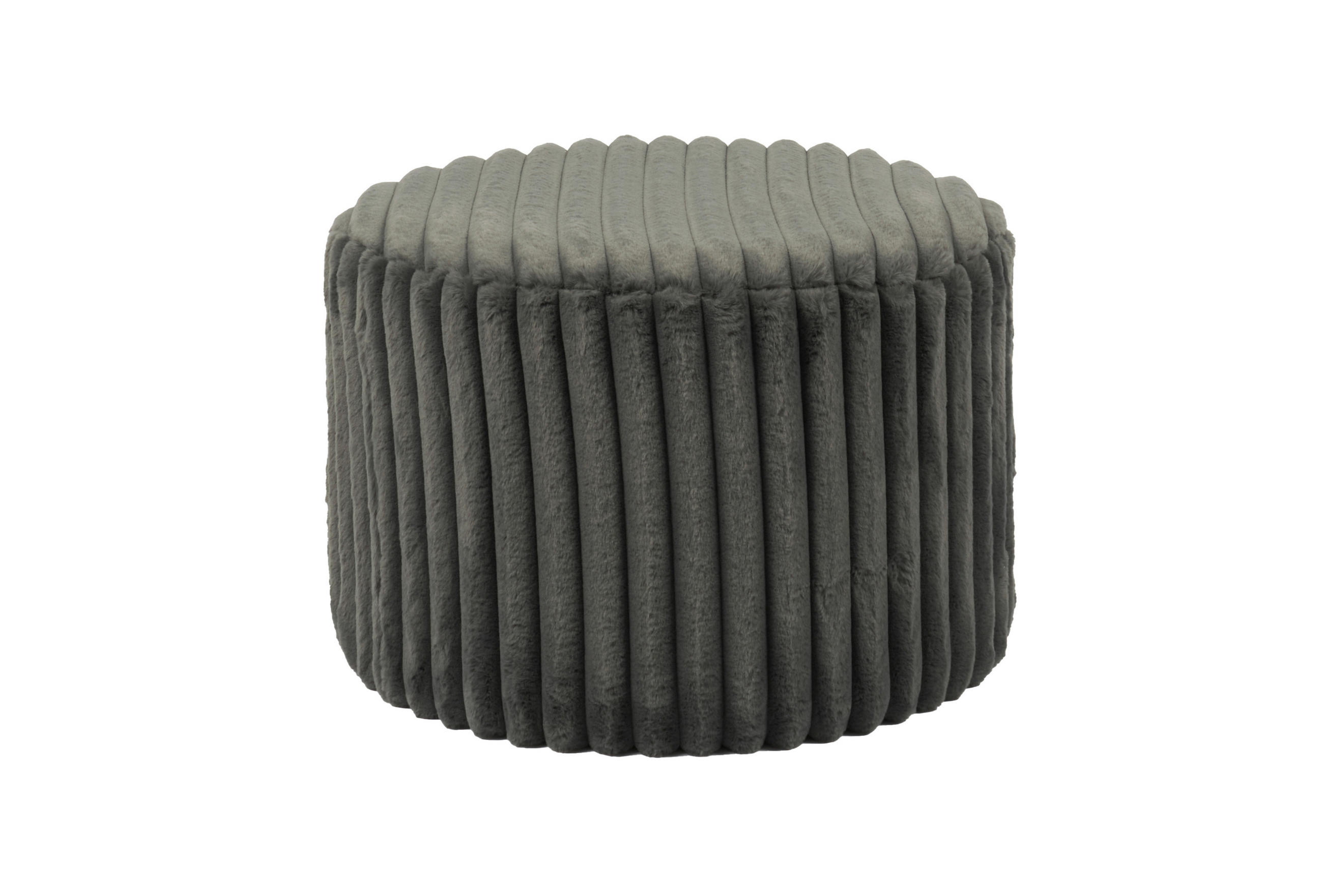 HOCKER in Textil Dunkelgrau  - Dunkelgrau, MODERN, Kunststoff/Textil (55/38/55cm) - Livetastic