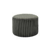 HOCKER Cord, Plüsch Dunkelgrau  - Dunkelgrau, MODERN, Kunststoff/Textil (55/38/55cm) - Livetastic