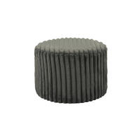 HOCKER Cord, Plüsch Dunkelgrau  - Dunkelgrau, MODERN, Kunststoff/Textil (55/38/55cm) - Livetastic