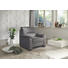 SESSEL Mikrofaser Grau - Schwarz/Grau, Design, Holz/Textil (100/92/95cm) - Carryhome