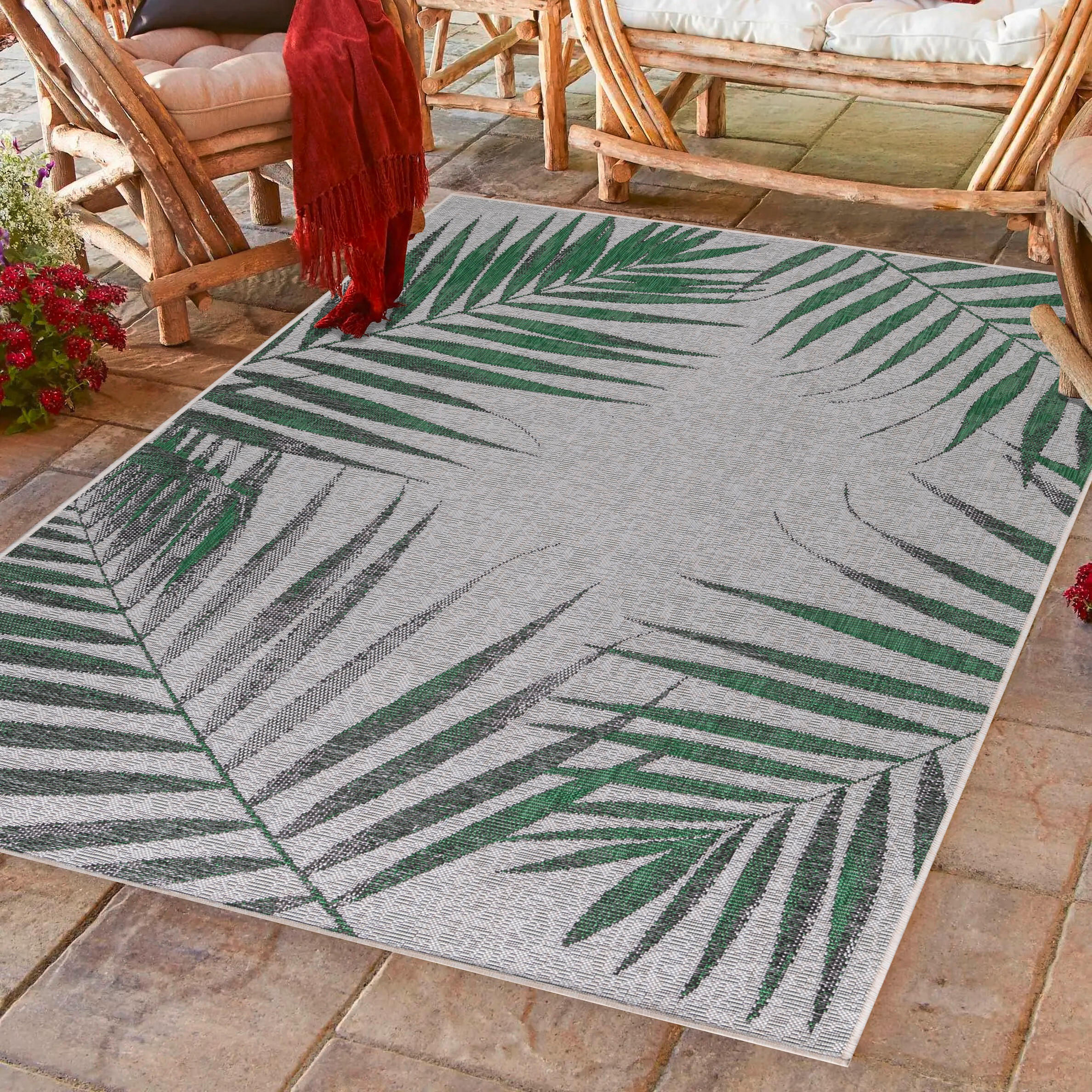 OUTDOORTEPPICH 80/150 cm Sunny Grün  - Grün, Design, Textil (80/150cm) - Novel