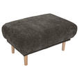 HOCKER Flachgewebe Dunkelgrau  - Dunkelgrau, KONVENTIONELL, Holz/Textil (88/49/62cm) - Carryhome