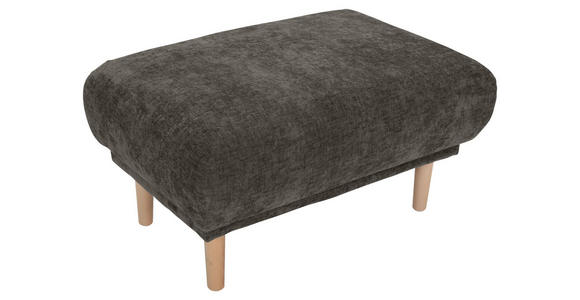 HOCKER Flachgewebe Dunkelgrau  - Dunkelgrau, KONVENTIONELL, Holz/Textil (88/49/62cm) - Carryhome