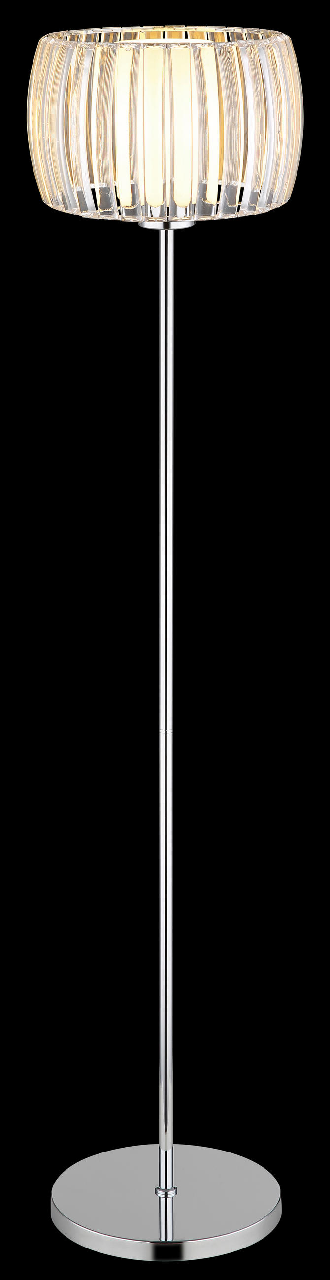 STEHLEUCHTE 32,5/150 cm    - Klar/Opal, Design, Glas/Kunststoff (32,5/150cm) - Globo