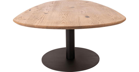 COUCHTISCH in Holz 120/70/40 cm - Eichefarben/Schwarz, Design, Holz/Metall (120/70/40cm) - Novel