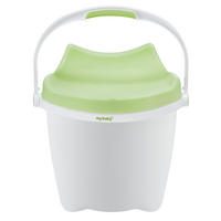 KORPA ZA PELENE - zelena/bela, Osnovno, plastika (37/28/38cm) - My Baby Lou