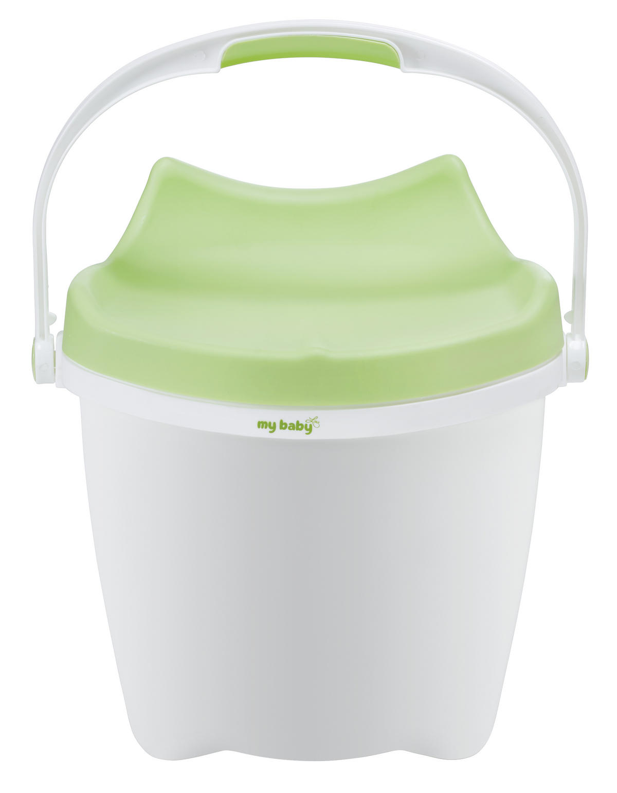 KORPA ZA PELENE - zelena/bela, Osnovno, plastika (37/28/38cm) - My Baby Lou