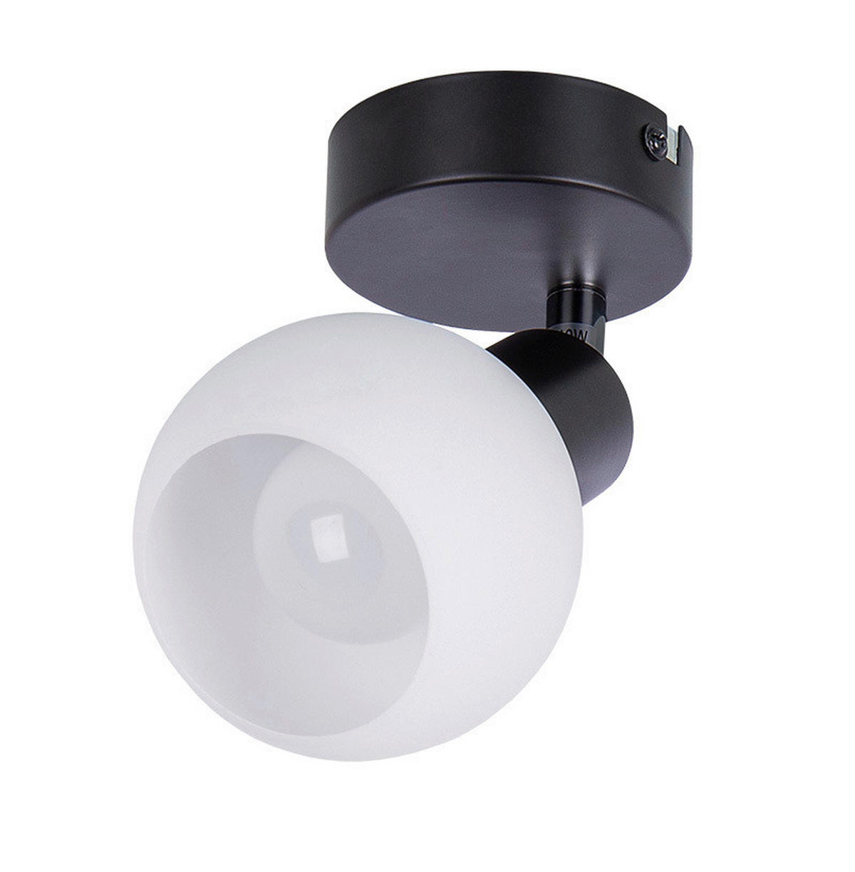 REFLEKTOR LOXY  - bijela/crna, Basics, staklo/metal (10/12/12cm)