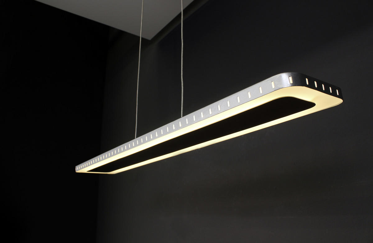 LED-HÄNGELEUCHTE 70/12/120 cm  - Edelstahlfarben, Design, Metall (70/12/120cm)