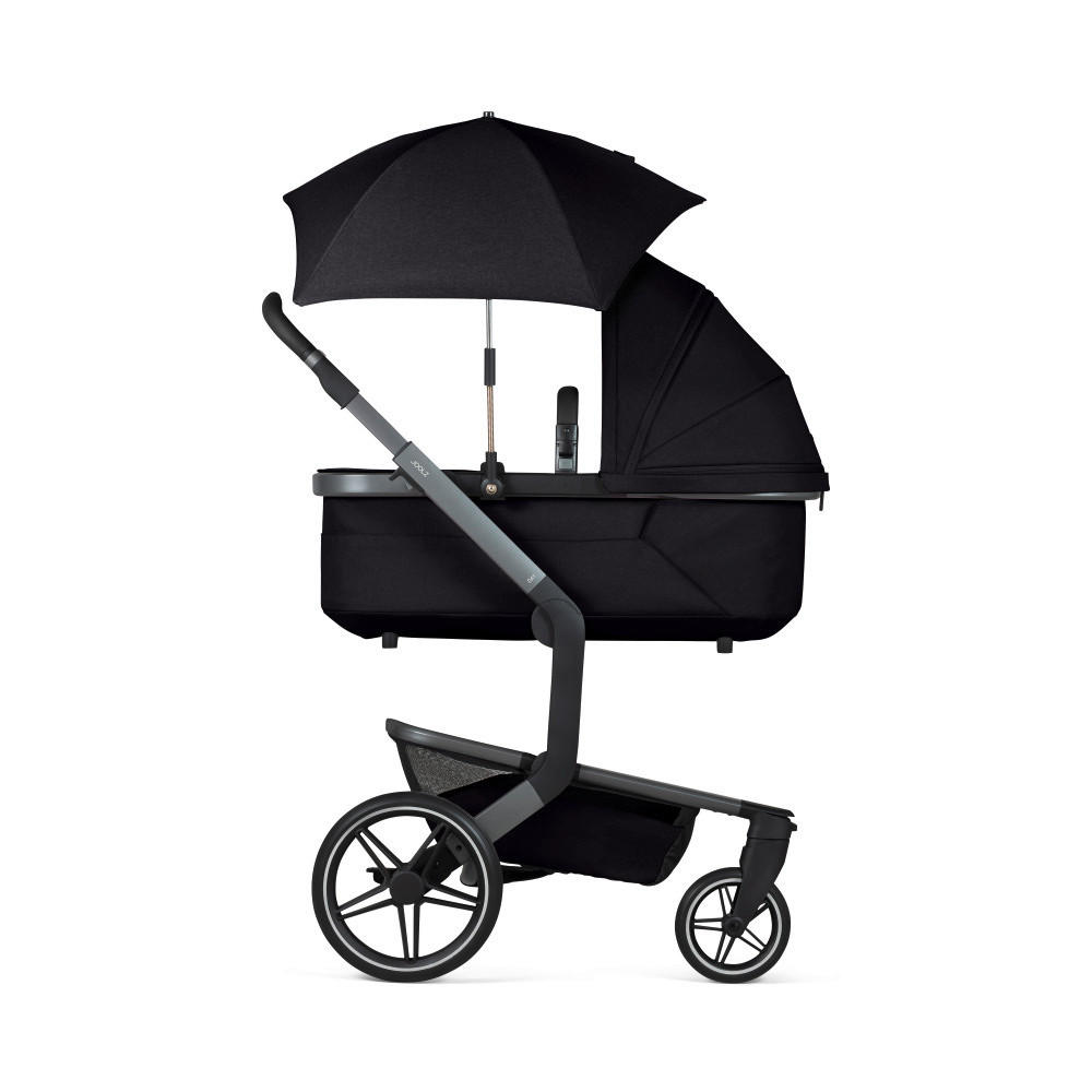 KINDERWAGENSONNENSCHIRM  - Silberfarben/Schwarz, Basics, Kunststoff/Textil (64/6/6cm) - Joolz