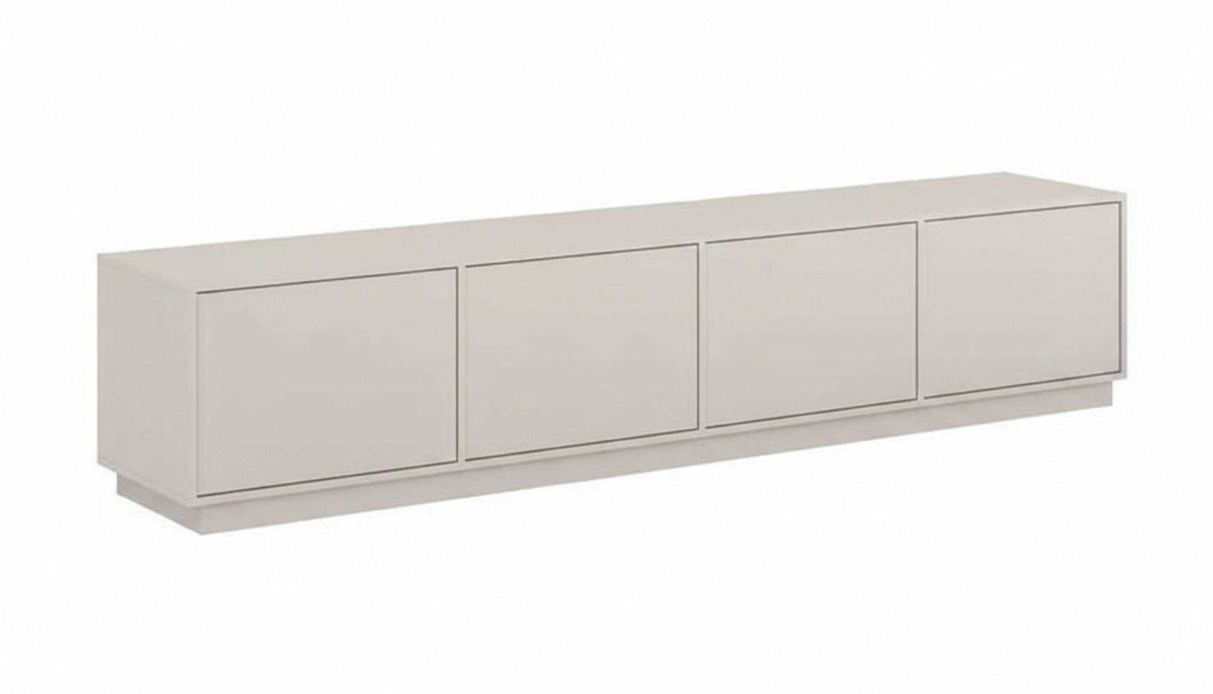 LOWBOARD Japandi 220,5/45/41,5 cm  stehend  - Kaschmir, Design, Holzwerkstoff (220,5/45/41,5cm) - MID.YOU