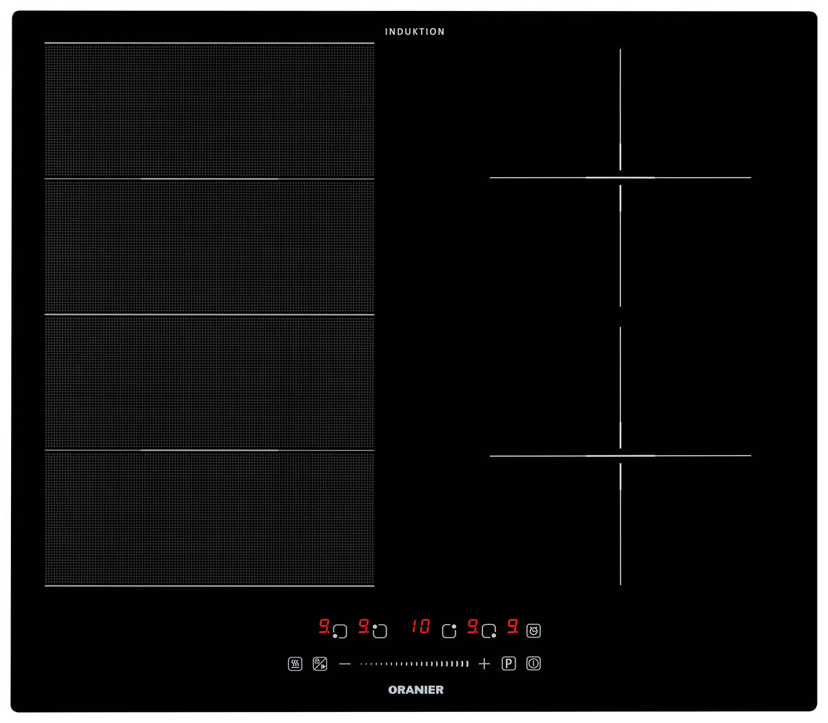 ELEKTROGERÄTESET AIP859  - Schwarz, Basics, Glas/Metall - Oranier