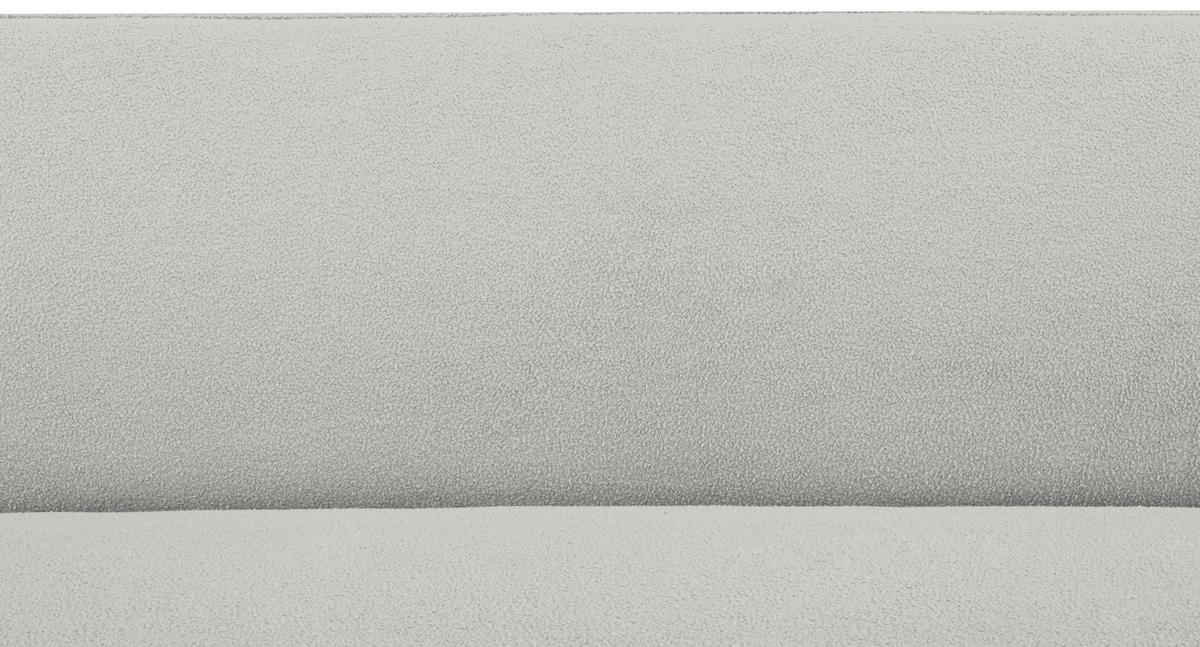 SCHLAFSOFA in Bouclé Weiß  - Schwarz/Naturfarben, MODERN, Holz/Kunststoff - P & B
