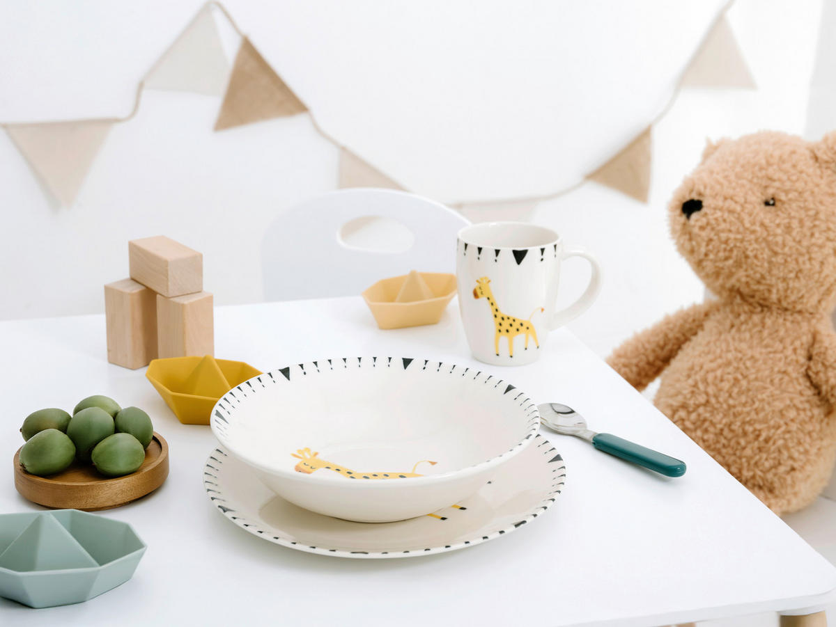 KINDERGESCHIRRSET 3-teilig  - Multicolor, Basics, Keramik - Creatable