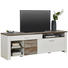 TV DÍL, hnědá, bílá - bílá/barvy chromu, Trend, kompozitní dřevo/umělá hmota (179/61/48cm) - Carryhome TV DÍL, hnědá, bílá - bílá/barvy chromu, Trend, kompozitní dřevo/umělá hmota (179/61/48cm) - Carryhome