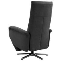 DREHSTUHL  in Flachgewebe Dunkelgrau  - Chromfarben/Dunkelgrau, Konventionell, Textil/Metall (75/112/82cm) - Sit & More