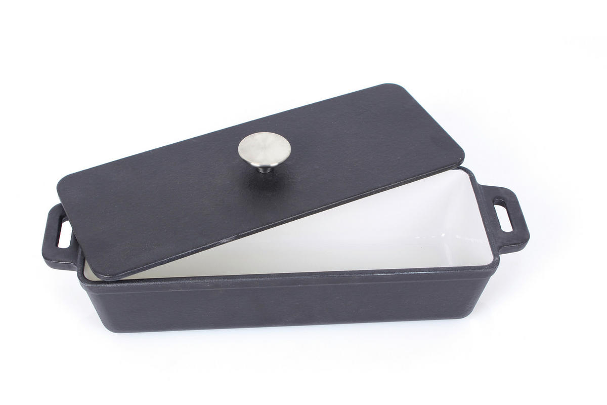 BROTTOPF - Schwarz, Basics, Metall (36/12/9cm) - Echtwerk