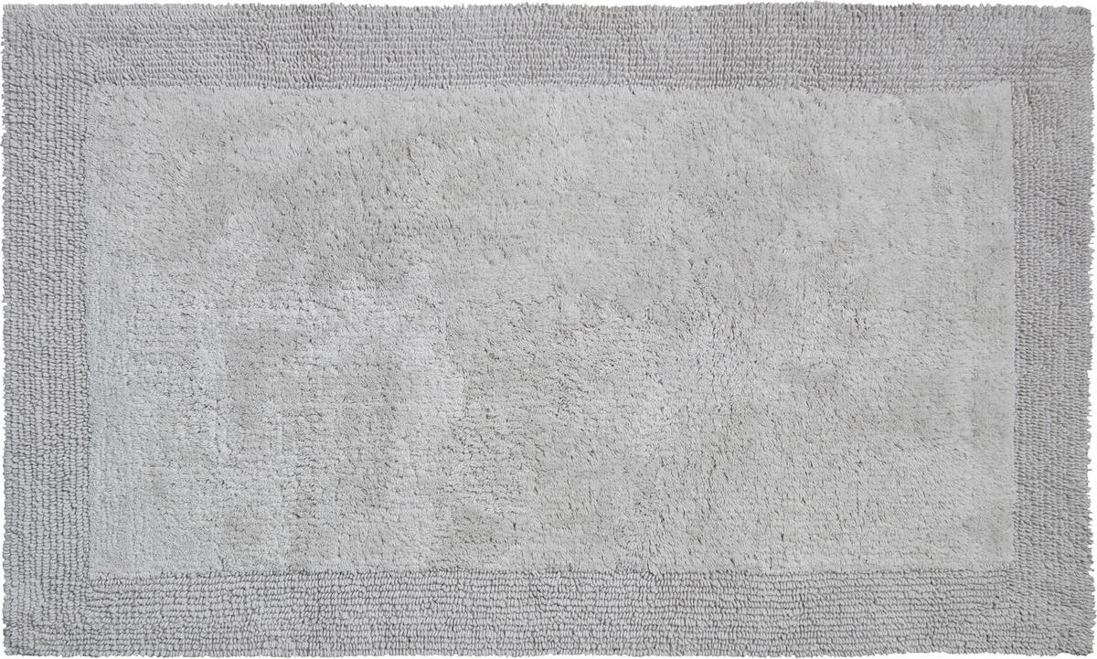 KOBERČEK DO KÚPEĽNE, 60/90 cm - sivá, Basics, textil/plast (60/90cm) - Grund