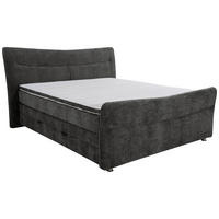 BOXSPRINGBETT 180/200 cm  in Graphitfarben  - Chromfarben/Graphitfarben, KONVENTIONELL, Textil/Metall (180/200cm) - Esposa