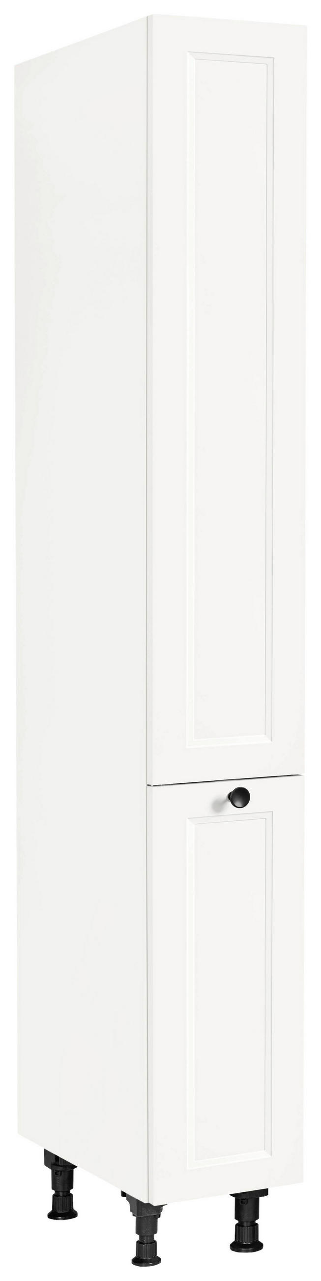 APOTHEKERSCHRANK 30/216,6/58 cm  in Weiß  - Schwarz/Weiß, MODERN, Holzwerkstoff/Metall (30/216,6/58cm) - Nobilia