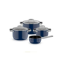 KOCHTOPFSET FUSIONTEC® MINERAL PRO - Tim Raue Edition 4-teilig  - Dunkelblau, Basics, Metall (30/33/60cm) - WMF