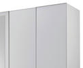 DREHTÜRENSCHRANK 225/210/58 cm 5-türig  - Silberfarben/Graphitfarben, Design, Glas/Holzwerkstoff (225/210/58cm) - MID.YOU