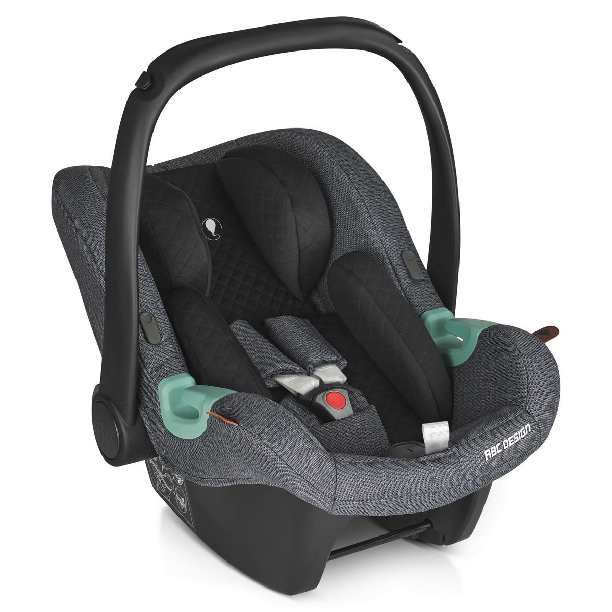 BABYSCHALE Tulip Asphalt   - Dunkelgrau, Basics, Textil (59/64/44cm) - ABC Design