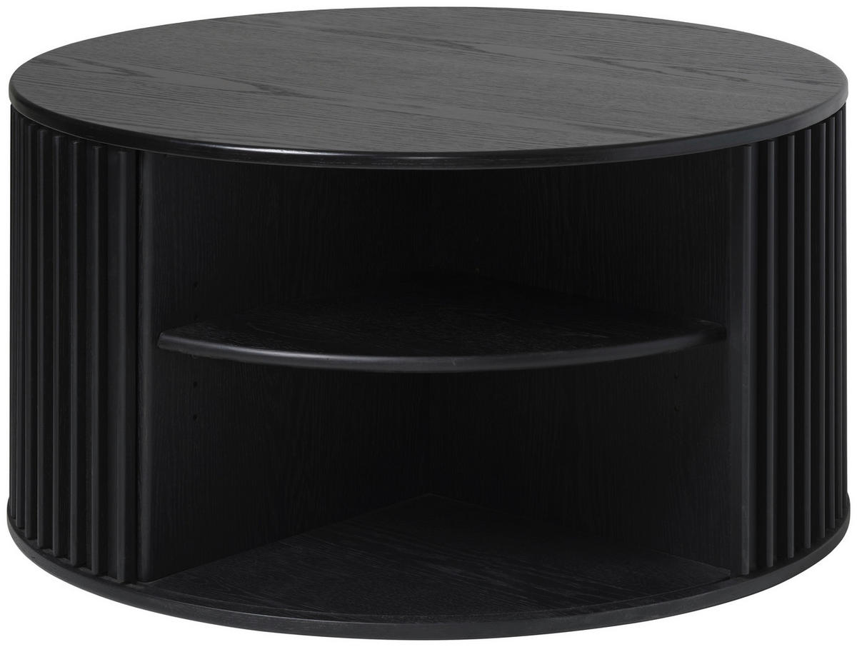 SOFFBORD i trämaterial 85/85/45 cm  - svart, Trend, trämaterial/trä (85/85/45cm) - Novel