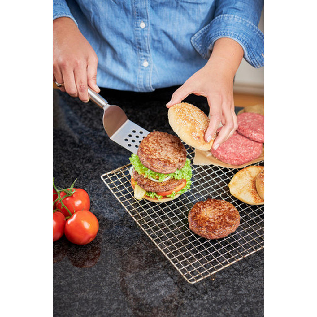 Thumbnail - Rösle Pfannenwender, Edelstahl, Metall, 32 cm, Aufhängeöse, Kochen, Küchenhelfer, Pfannenwender