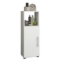 Midischrank in Weiß in   - Weiss/Silberfarben, Konventionell, Holzwerkstoff/Kunststoff (31/93/30cm) - MID.YOU