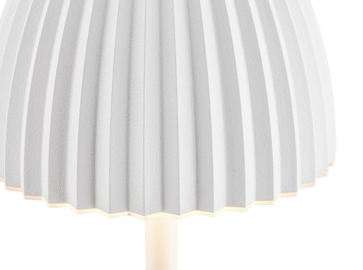 AKKU-STEHLEUCHTE 19/123,5 cm    - Weiß, Basics, Kunststoff/Metall (19/123,5cm)