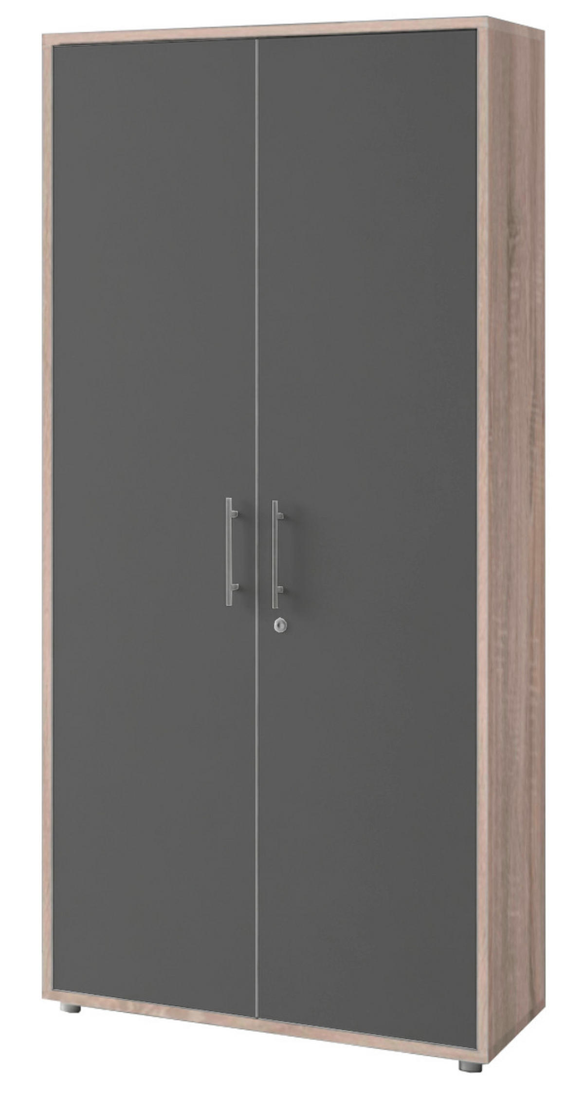 AKTENSCHRANK 168,8/185,6/33 cm  - Anthrazit/Sonoma Eiche, MODERN, Holzwerkstoff (168,8/185,6/33cm) - MID.YOU