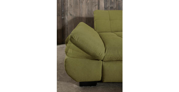 ECKSOFA in Mikrofaser Grün 290/198 cm - Schwarz/Grün, Design, Textil/Metall (290/198cm) - Xora
