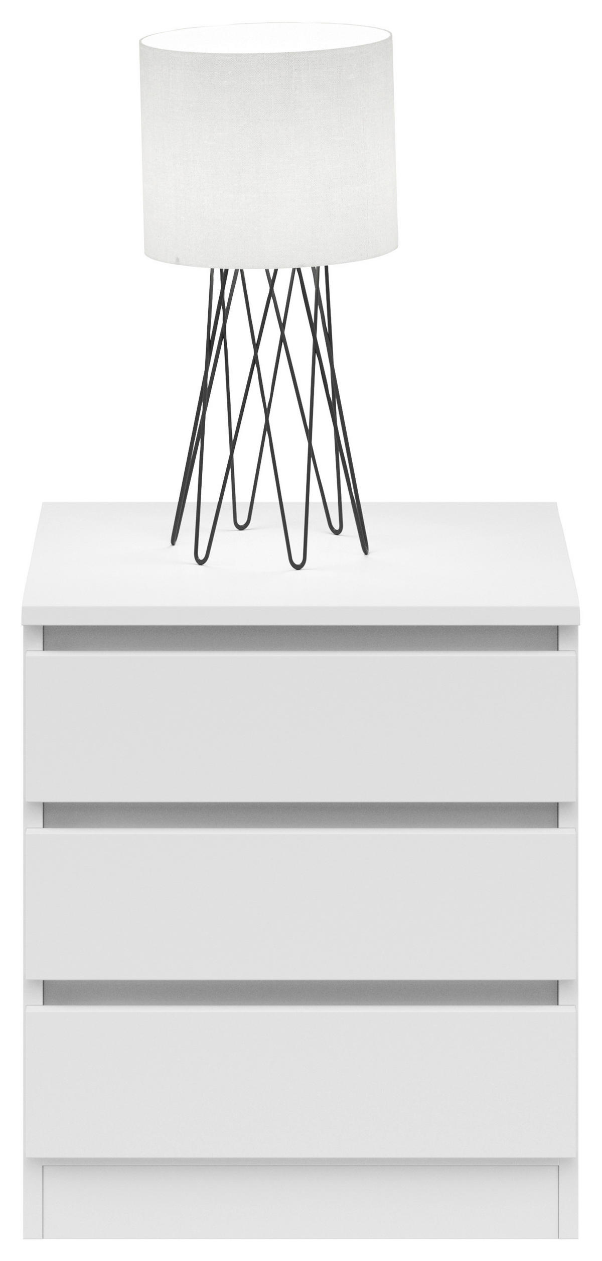 NACHTSCHRANK 45/52/42 cm  - Weiß, KONVENTIONELL, Holzwerkstoff (45/52/42cm)