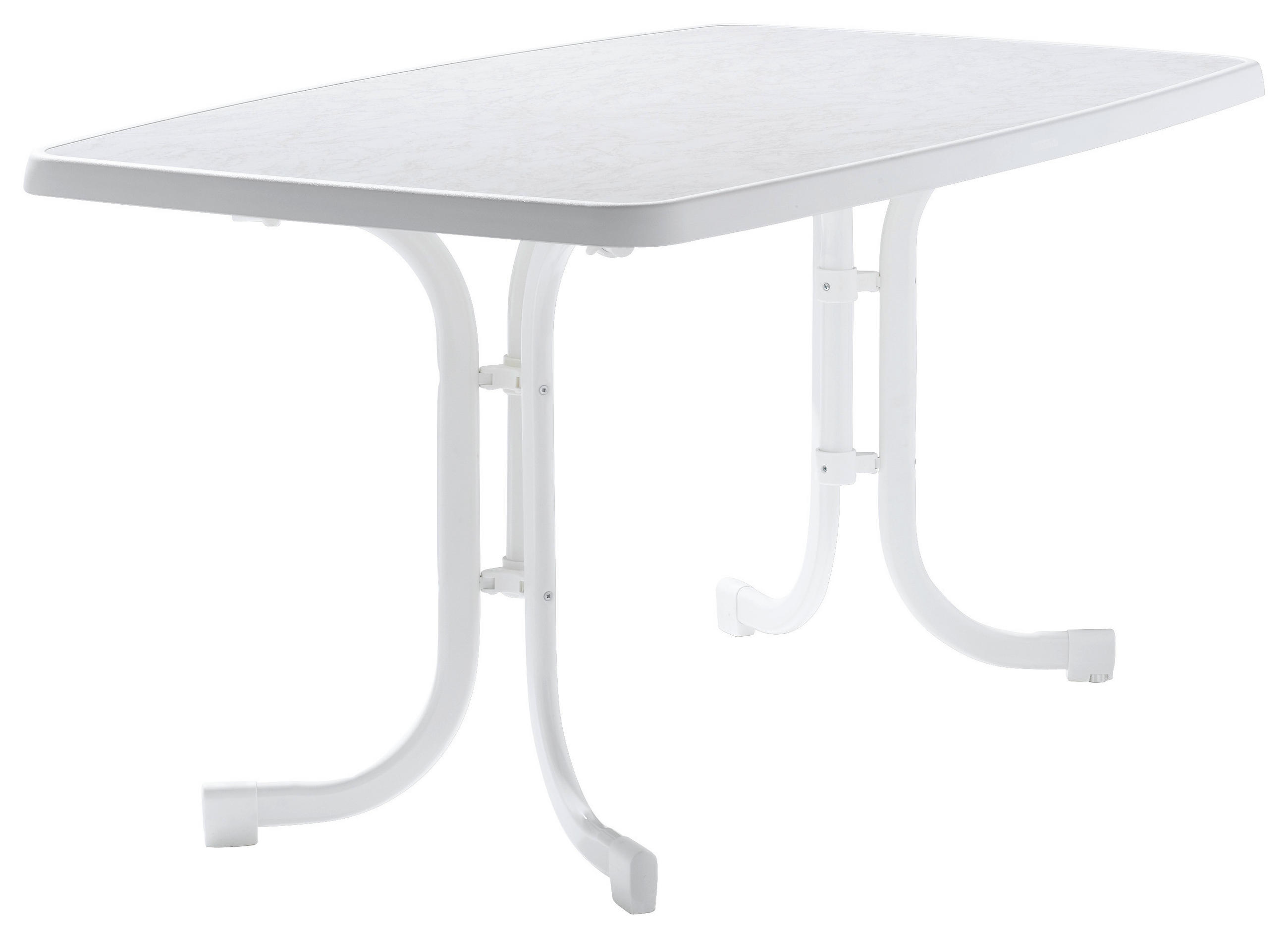 GARTENKLAPPTISCH 150/90/72 cm Metall rechteckig  - Weiß, Basics, Kunststoff/Metall (150/90/72cm) - Sieger