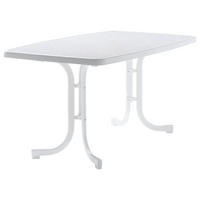 GARTENKLAPPTISCH 150/90/72 cm Metall rechteckig  - Weiß, Basics, Kunststoff/Metall (150/90/72cm) - Sieger