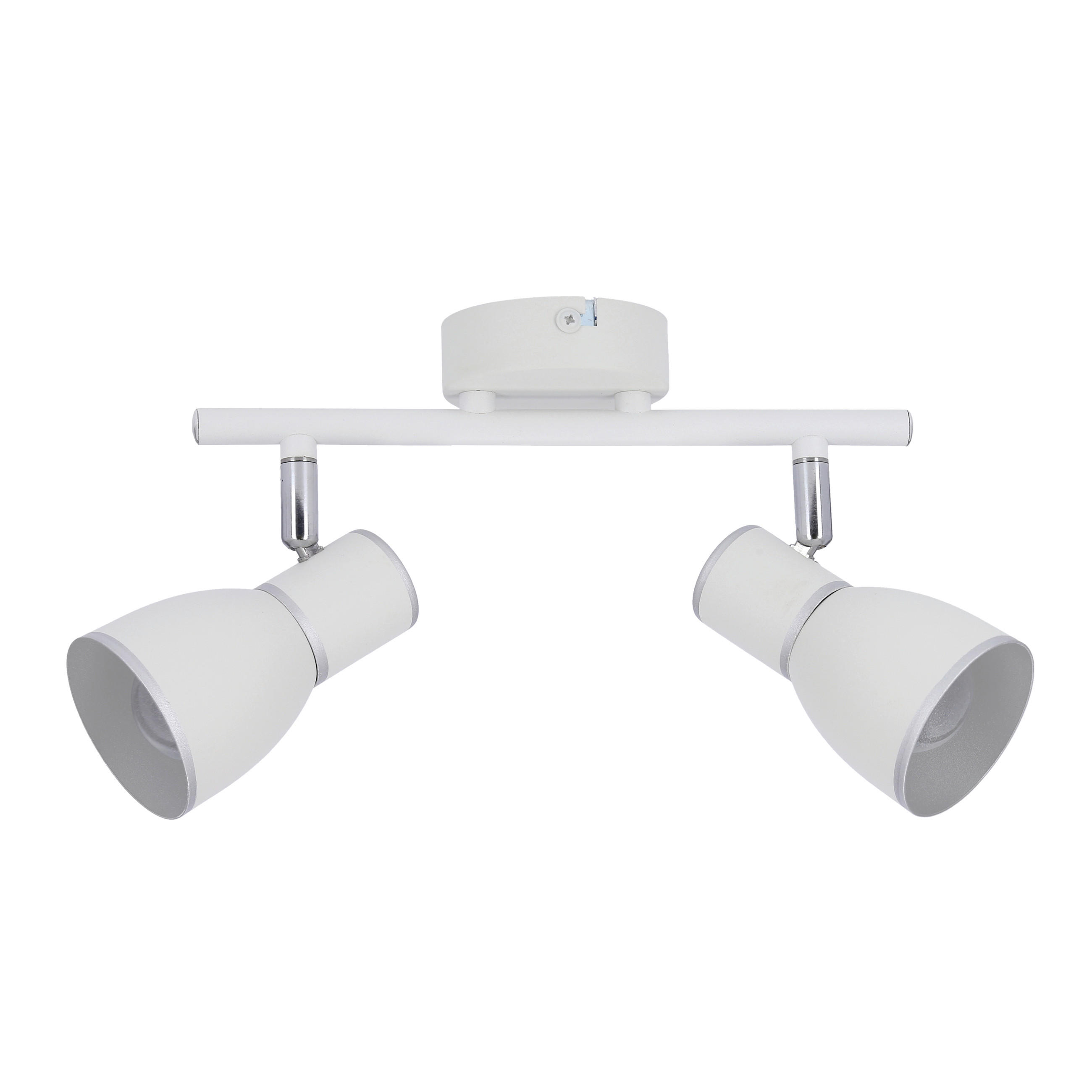 TAKLAMPA Fido 35/8/16 cm  - vit/kromfärg, Klassisk, metall (35/8/16cm)