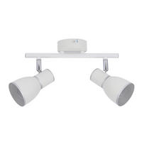 TAKLAMPA Fido 35/8/16 cm  - vit/kromfärg, Klassisk, metall (35/8/16cm)